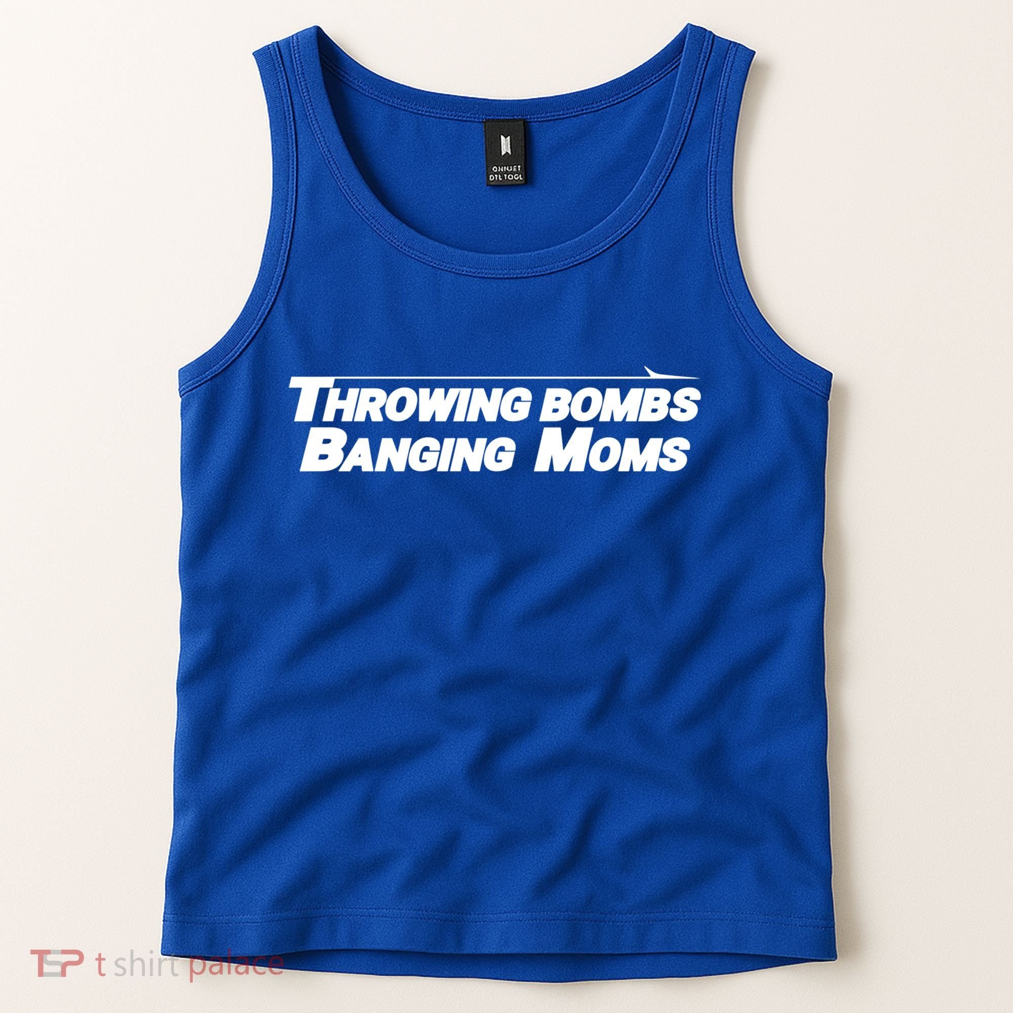 Throwing Bombs Banging Moms Funny Football Gift Tank Top
