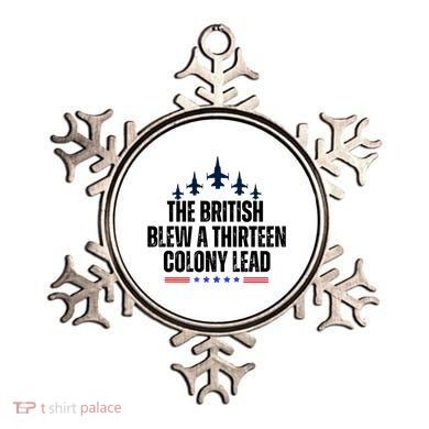 The British Blew A 13 Colony Lead Funny Patriotic Ornament