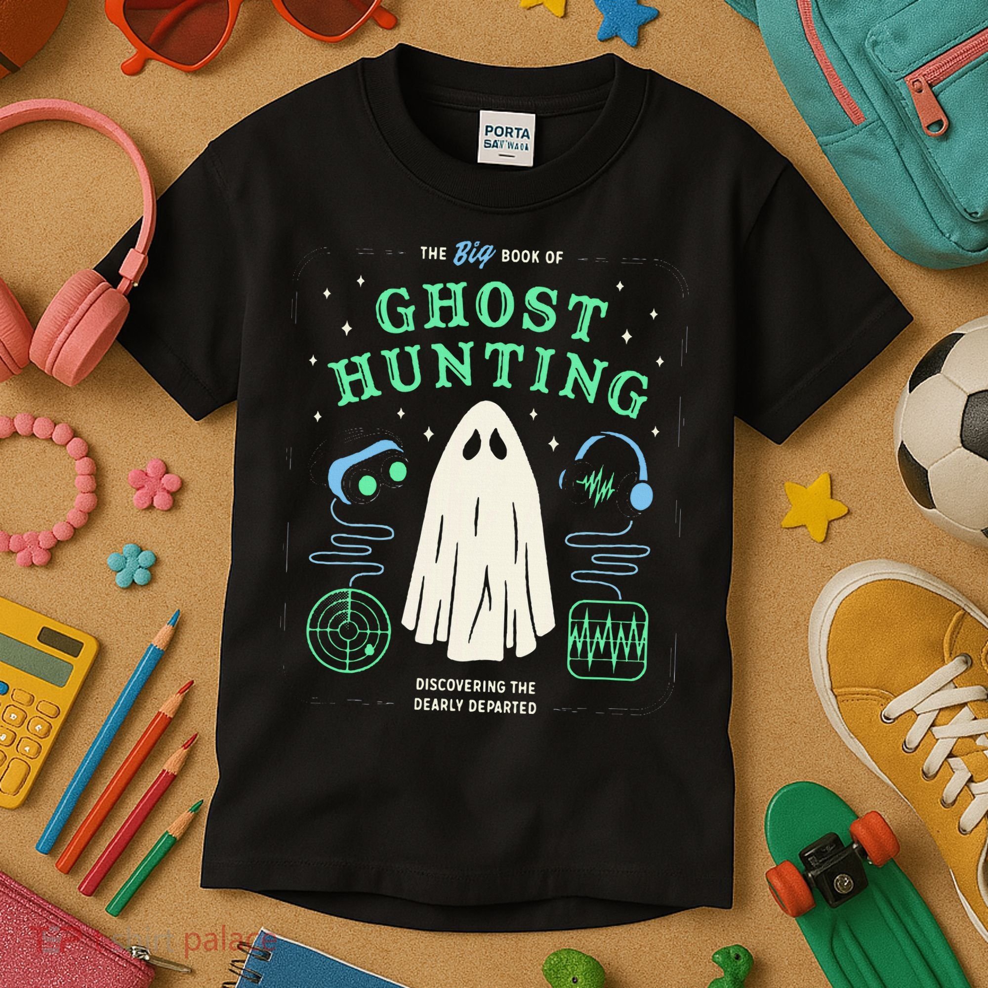 The Big Book Of Ghost Hunting Funny Halloween Kids T-Shirt