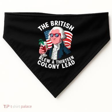 The British Blew A 13 Colony Lead USA-Made Doggie Bandana