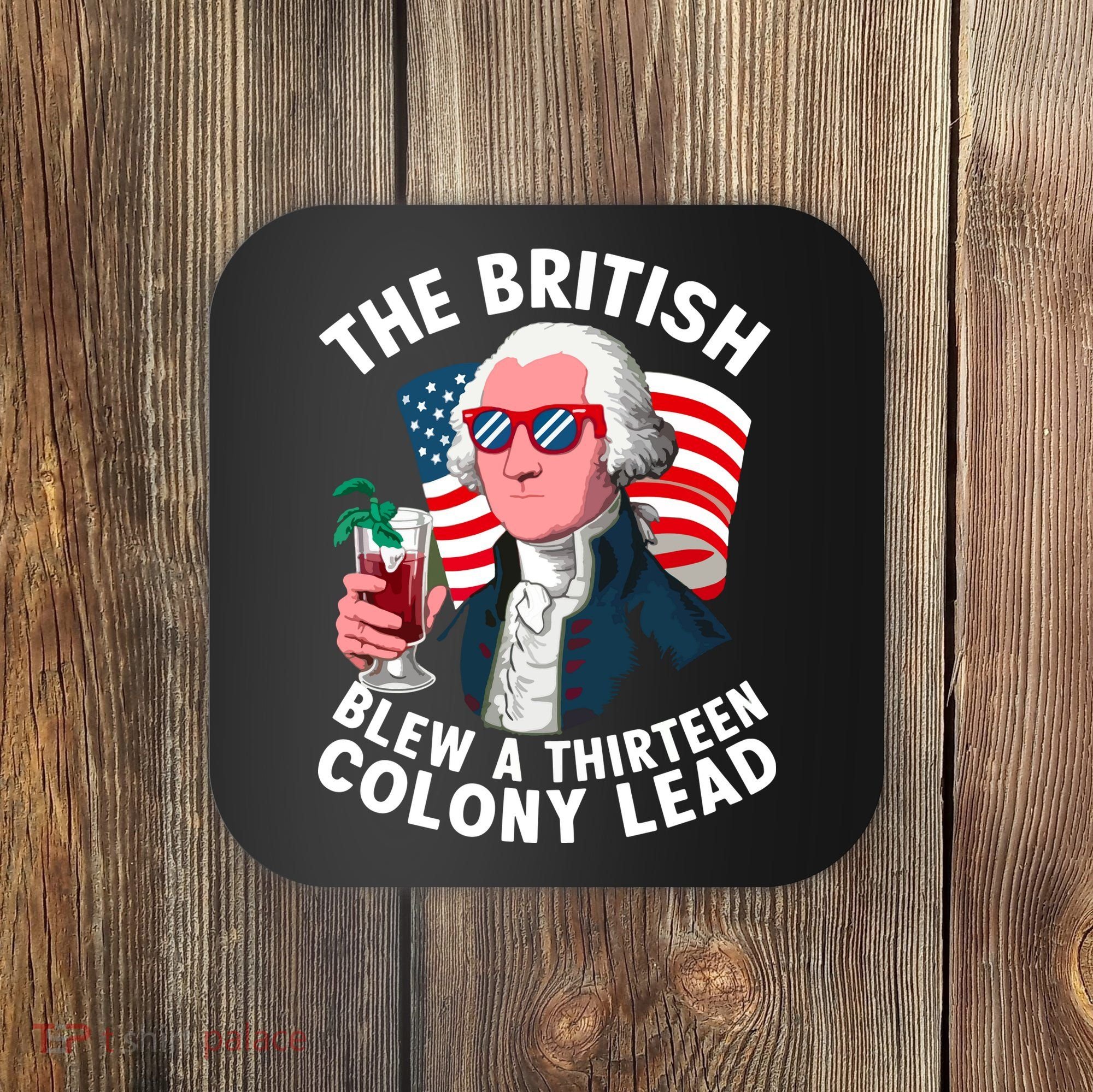 The British Blew A 13 Colony Lead Coaster