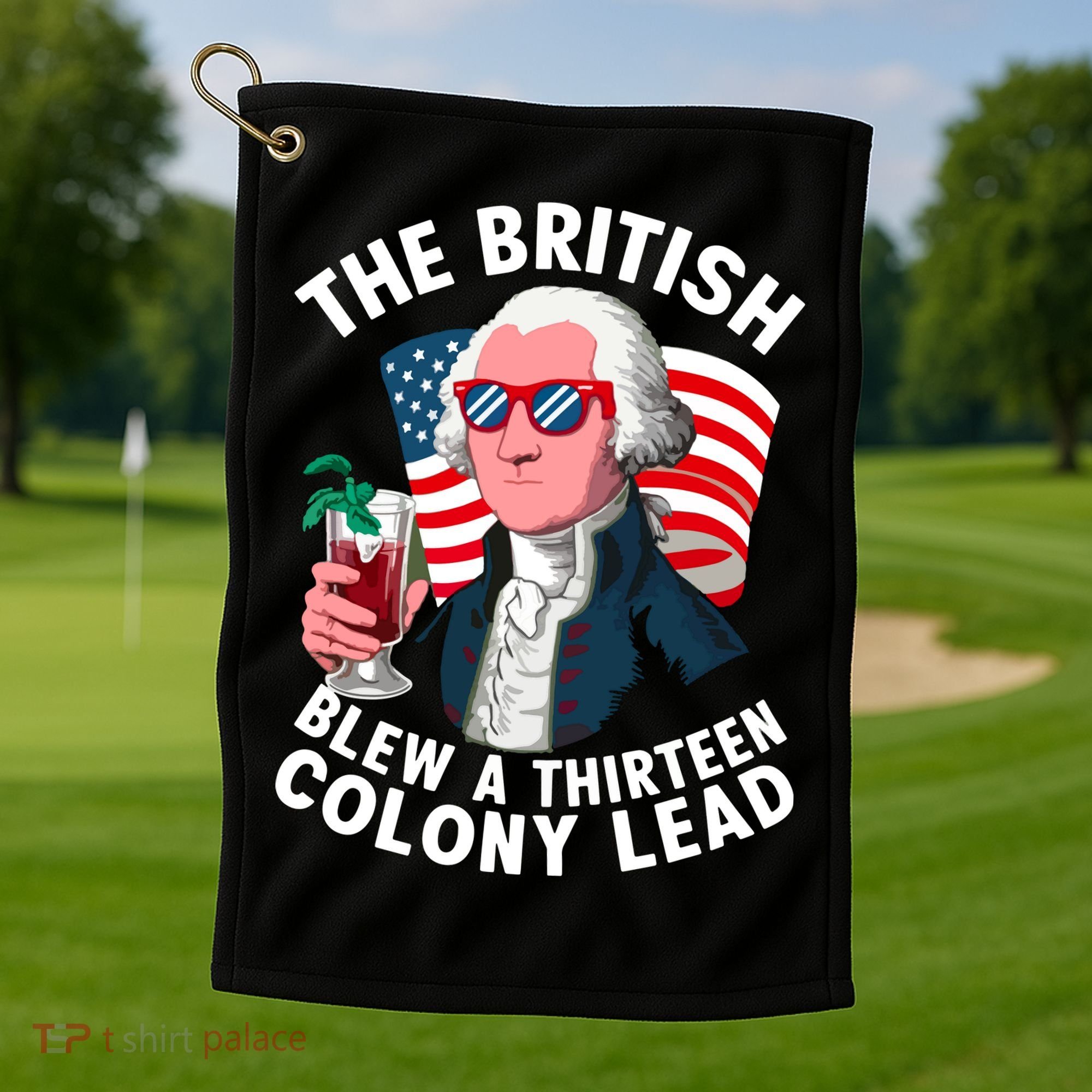 The British Blew A 13 Colony Lead Golf Towel