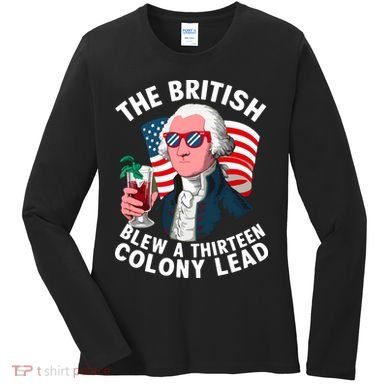 The British Blew A 13 Colony Lead Women's Long Sleeve Shirt