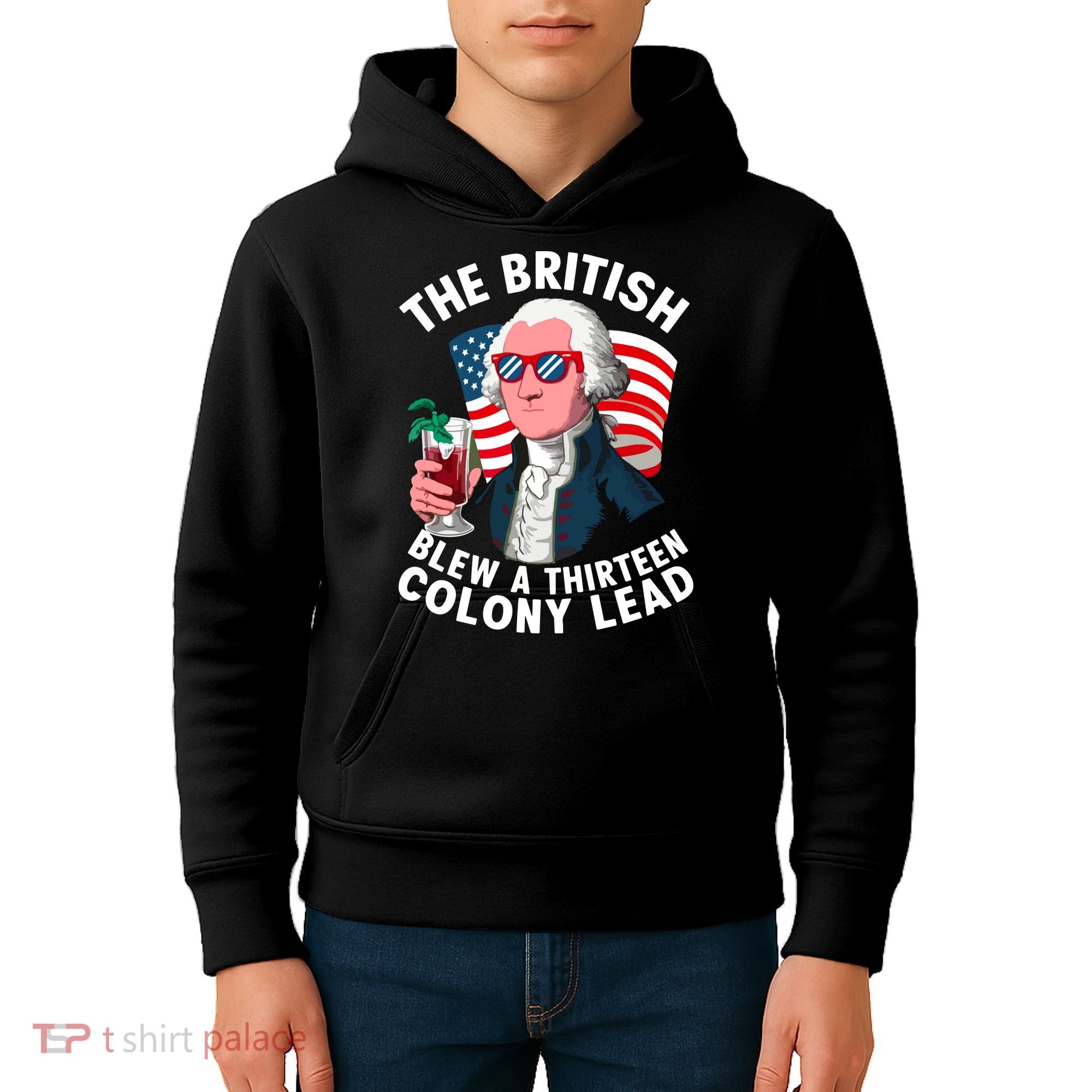 The British Blew A 13 Colony Lead Kids Hoodie