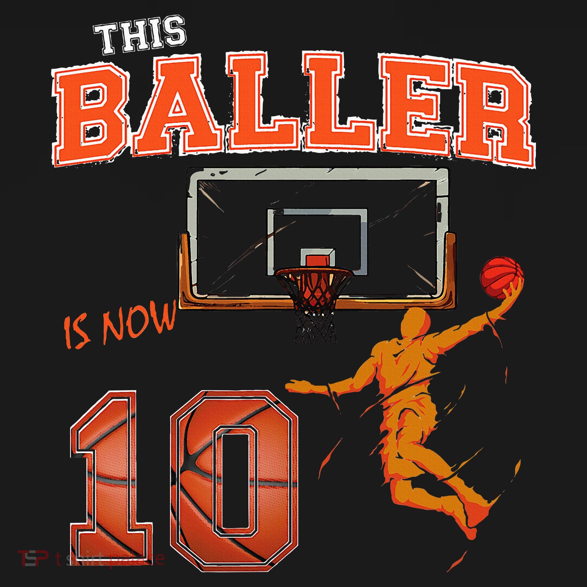 This Basketball Baller Is Now 10 Years Old Happy My Birthday Women's Tank Top