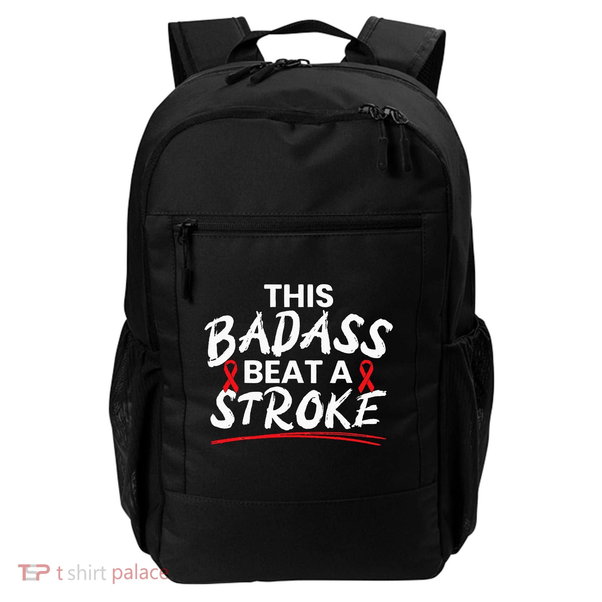 This Badass Beat A Stroke Awareness Brain Attack I Wear Red Backpack