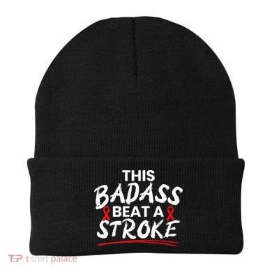 This Badass Beat A Stroke Awareness Brain Attack I Wear Red Beanie