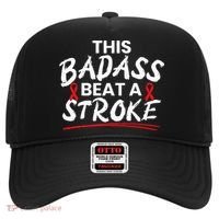 This Badass Beat A Stroke Awareness Brain Attack I Wear Red Hat thumb 0