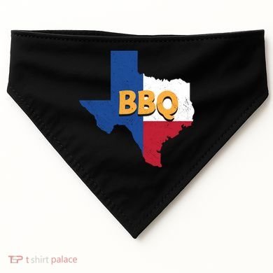 Texas Bbq Barbeque Party Grillmaster Grilling Smoking Meat Gift USA-Made Doggie Bandana