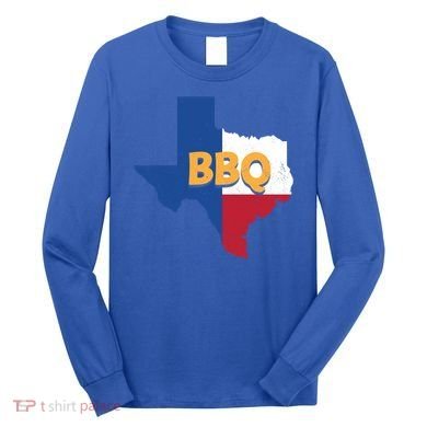 Texas Bbq Barbeque Party Grillmaster Grilling Smoking Meat Gift Long Sleeve Shirt