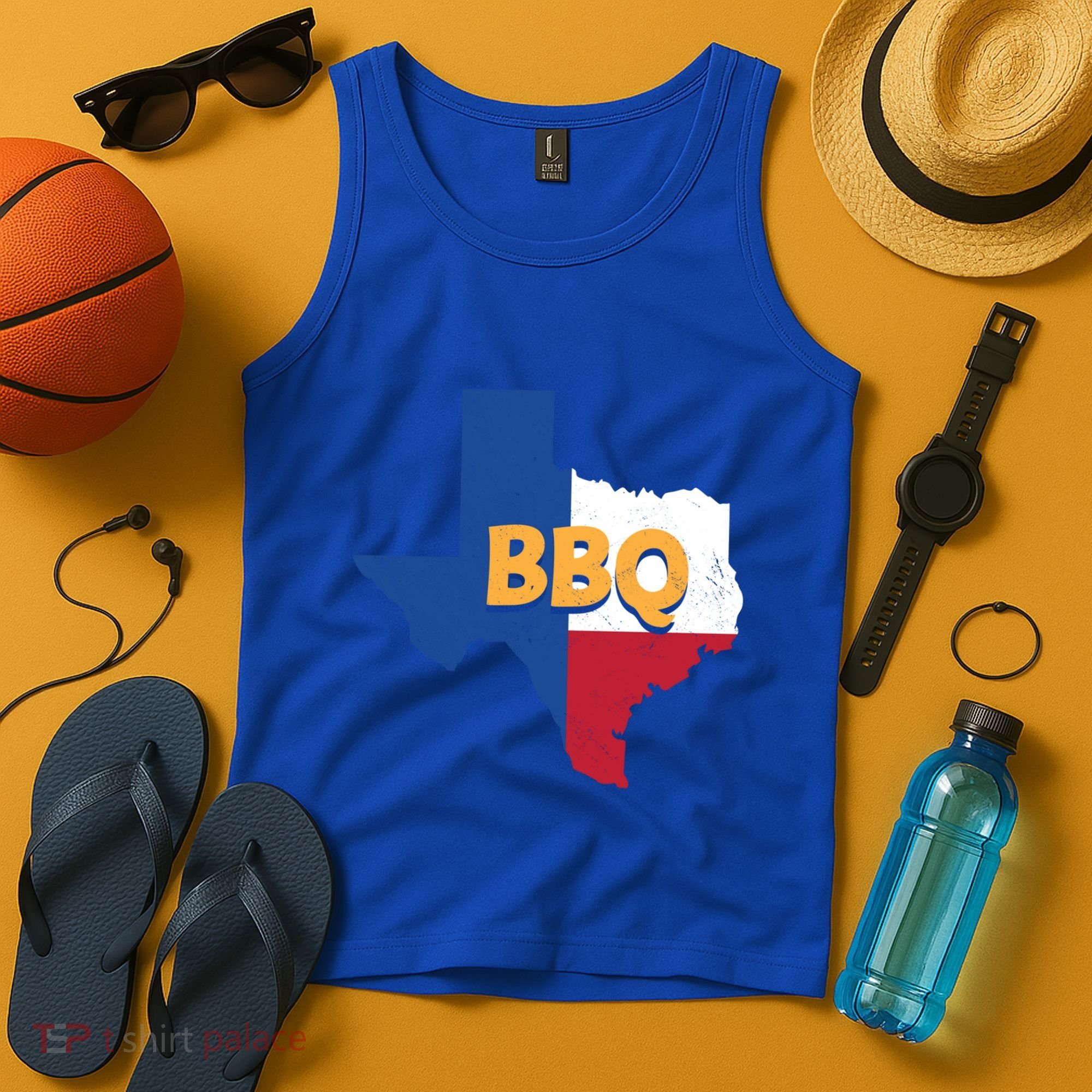 Texas Bbq Barbeque Party Grillmaster Grilling Smoking Meat Gift Tank Top
