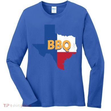 Texas Bbq Barbeque Party Grillmaster Grilling Smoking Meat Gift Women's Long Sleeve Shirt