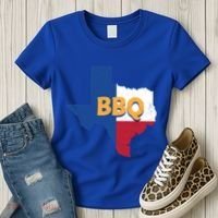 Texas Bbq Barbeque Party Grillmaster Grilling Smoking Meat Gift Women's T-Shirt thumb 3