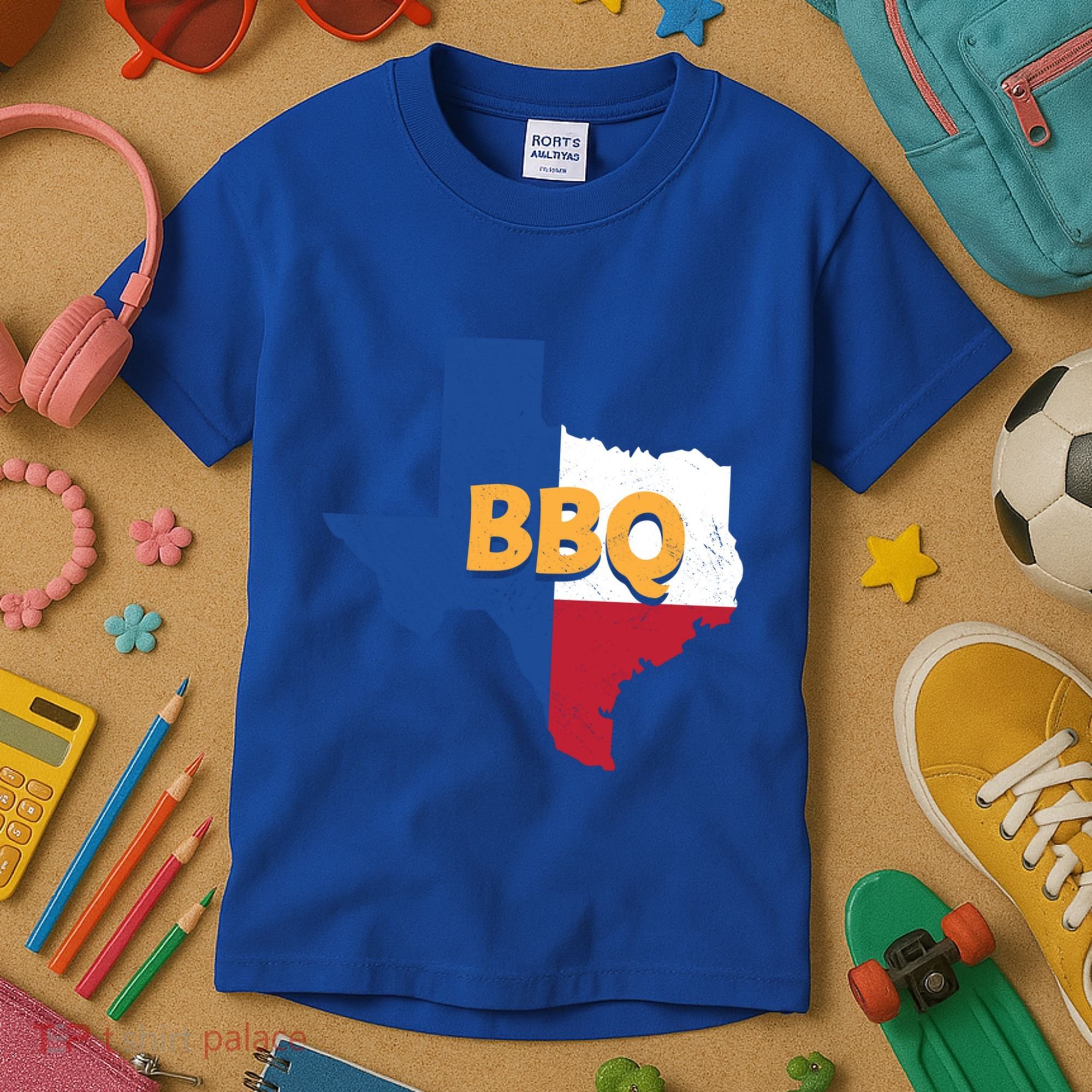 Texas Bbq Barbeque Party Grillmaster Grilling Smoking Meat Gift Kids T-Shirt