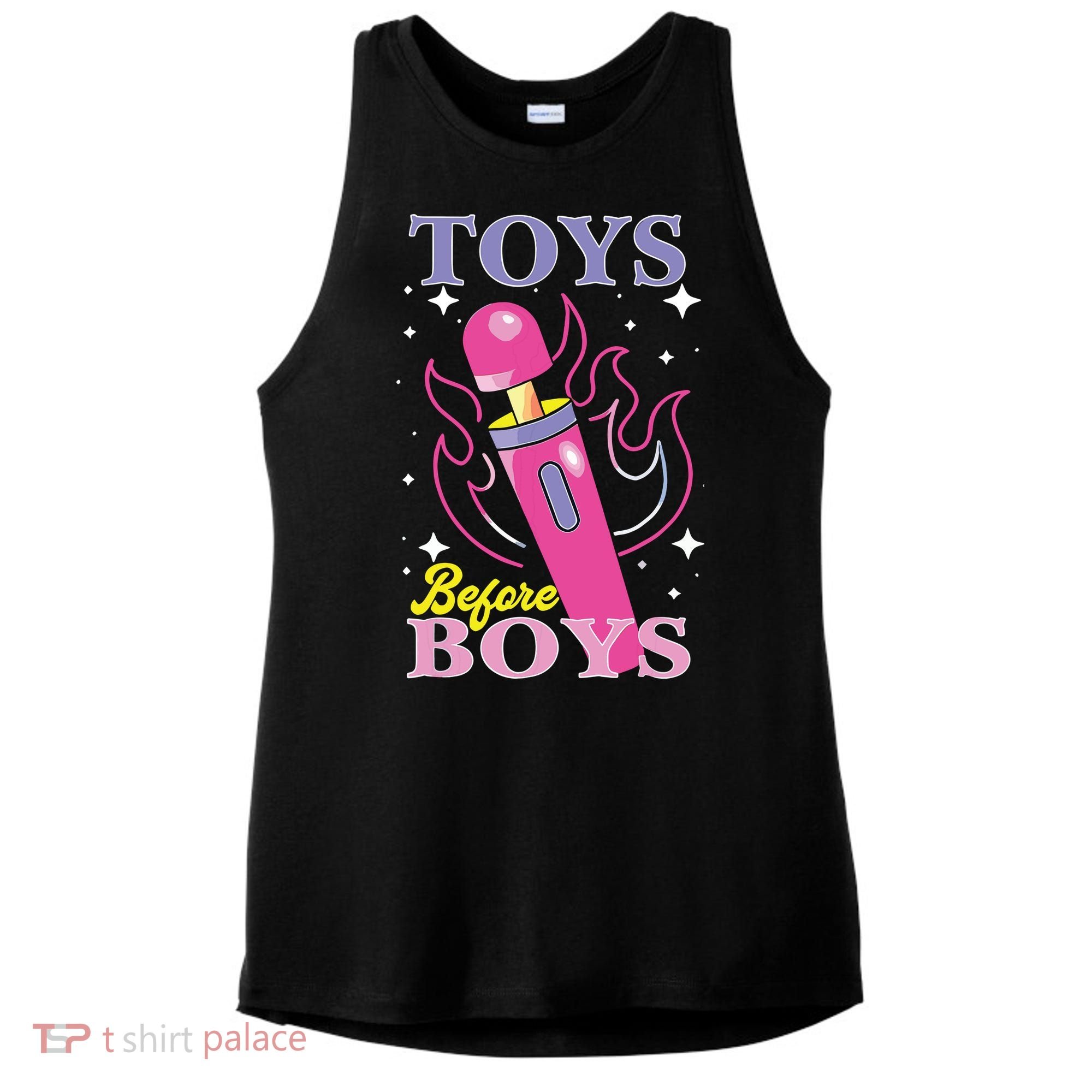 Toys Before Boy Ladies PosiCharge Tri-Blend Wicking Tank