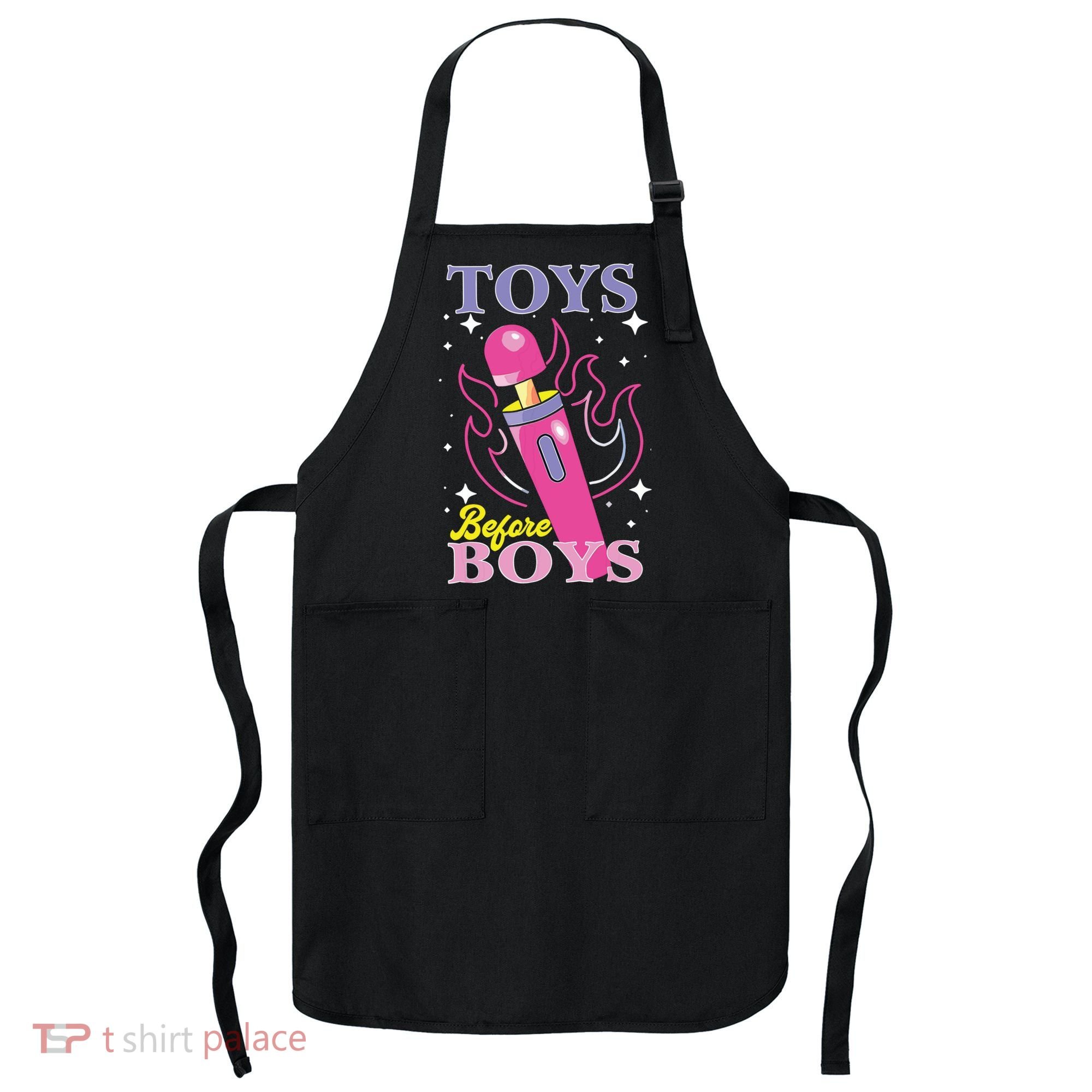 Toys Before Boy Apron