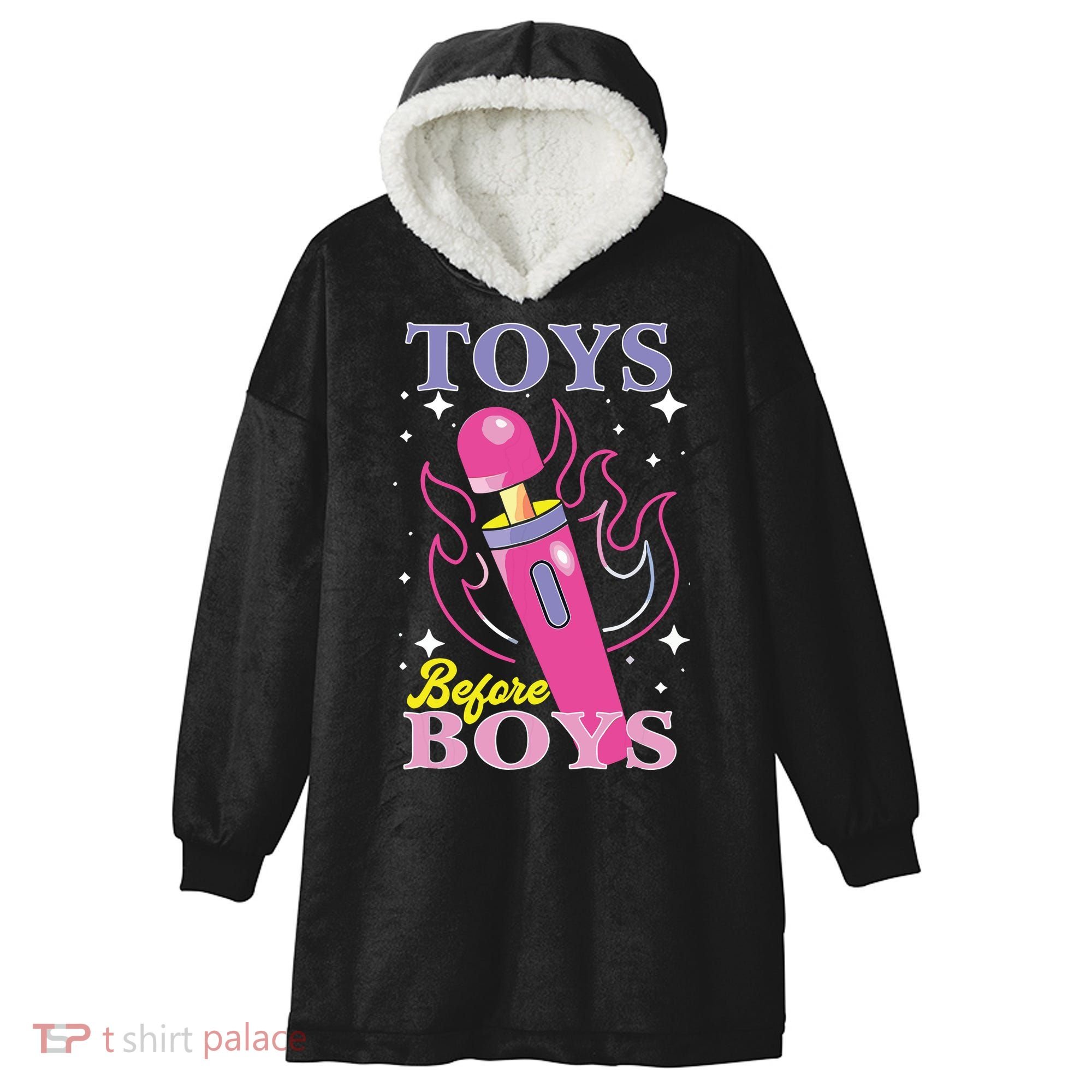 Toys Before Boy Hooded Wearable Blanket