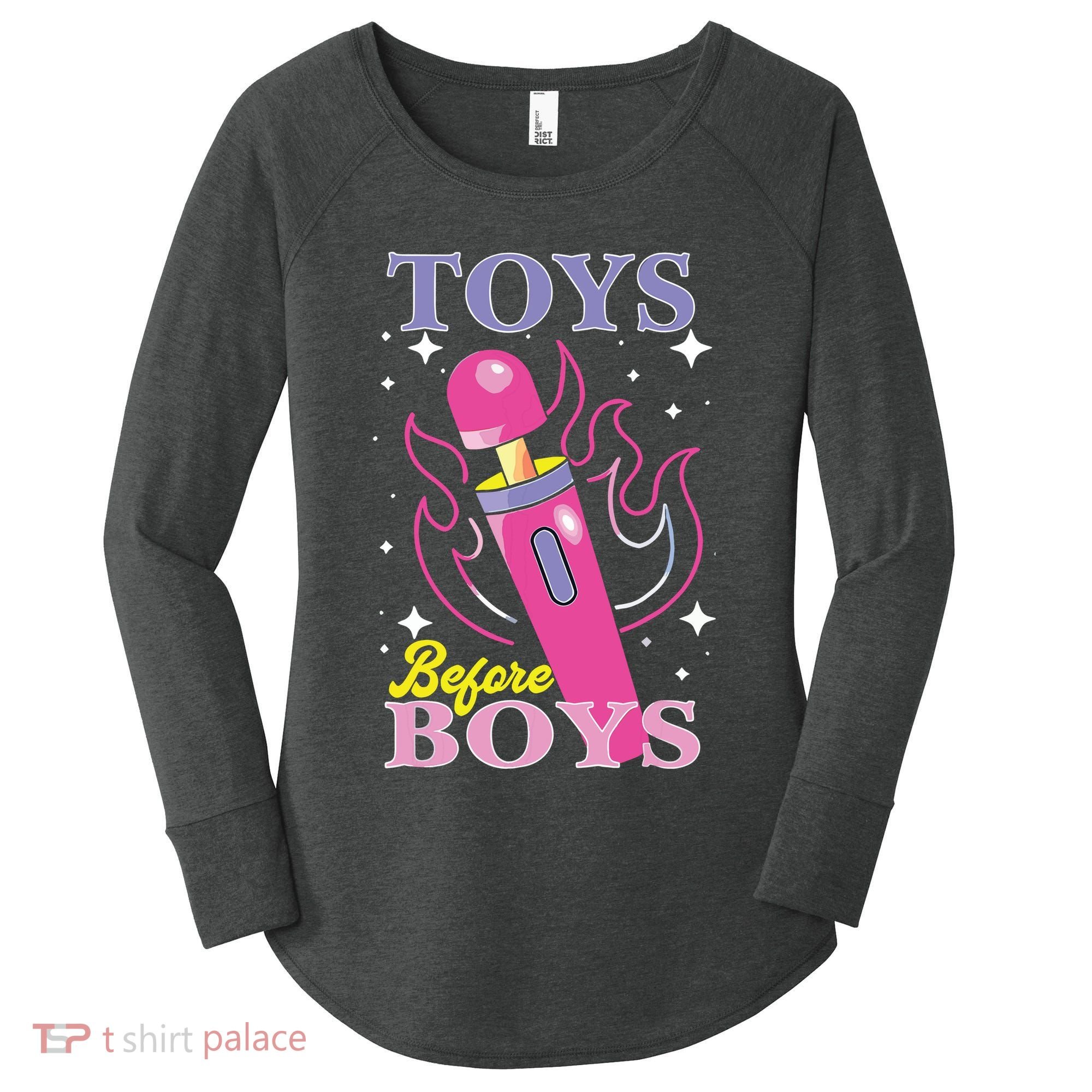 Toys Before Boy Women's Perfect Tri Tunic Long Sleeve Shirt