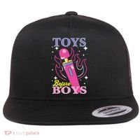 Toys Before Boy Flat Bill Trucker Hat thumb 0