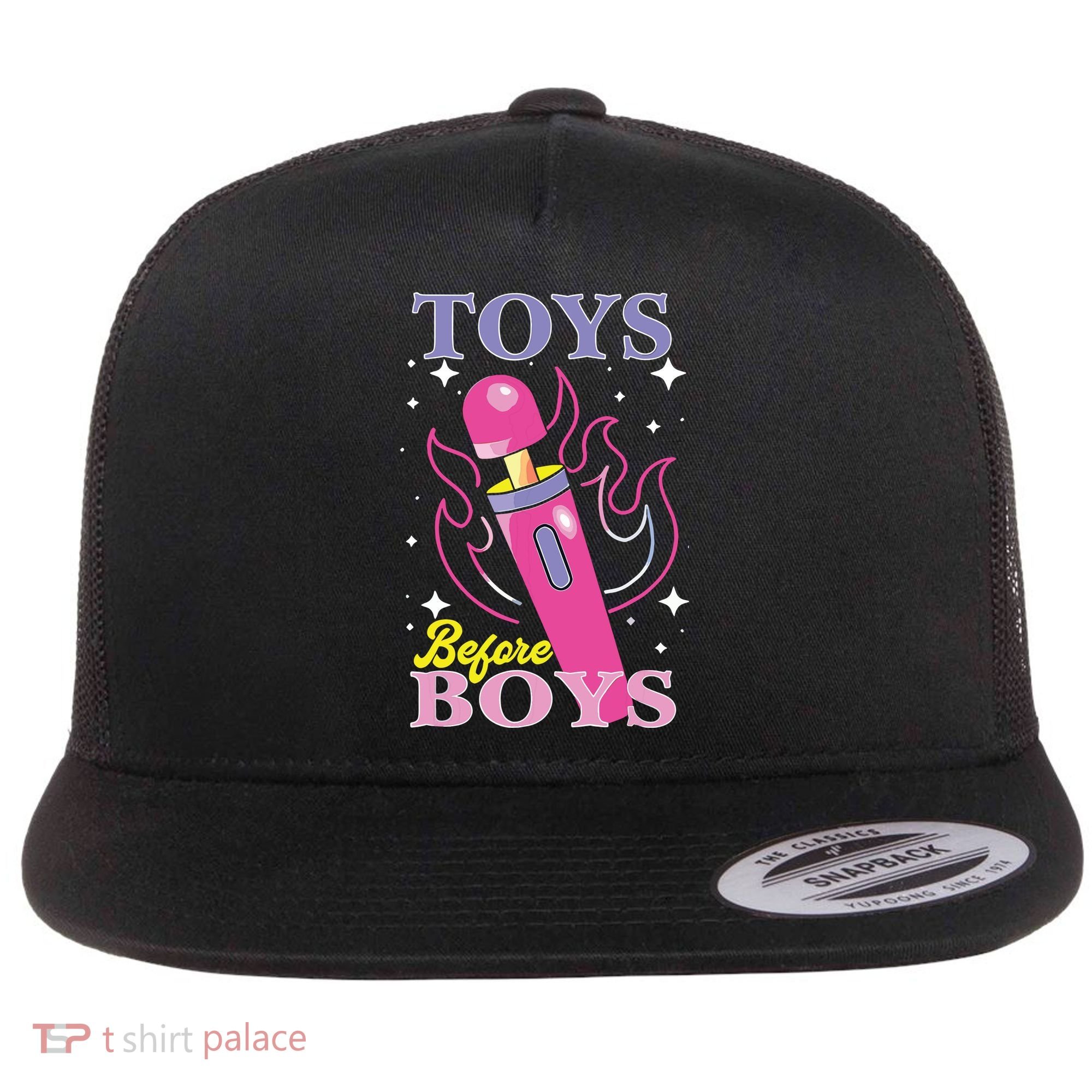 Toys Before Boy Flat Bill Trucker Hat