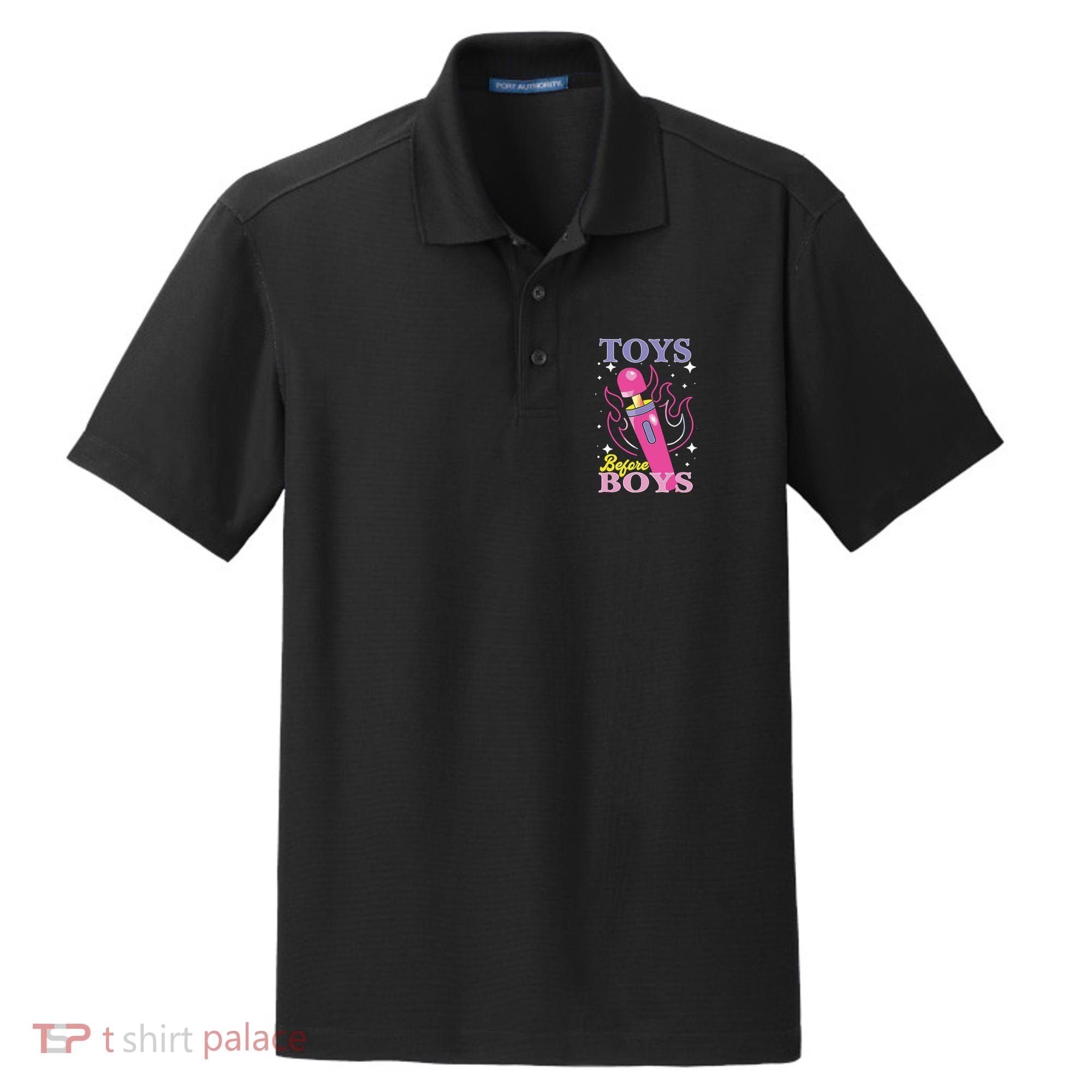 Toys Before Boy Dry Zone Grid Polo
