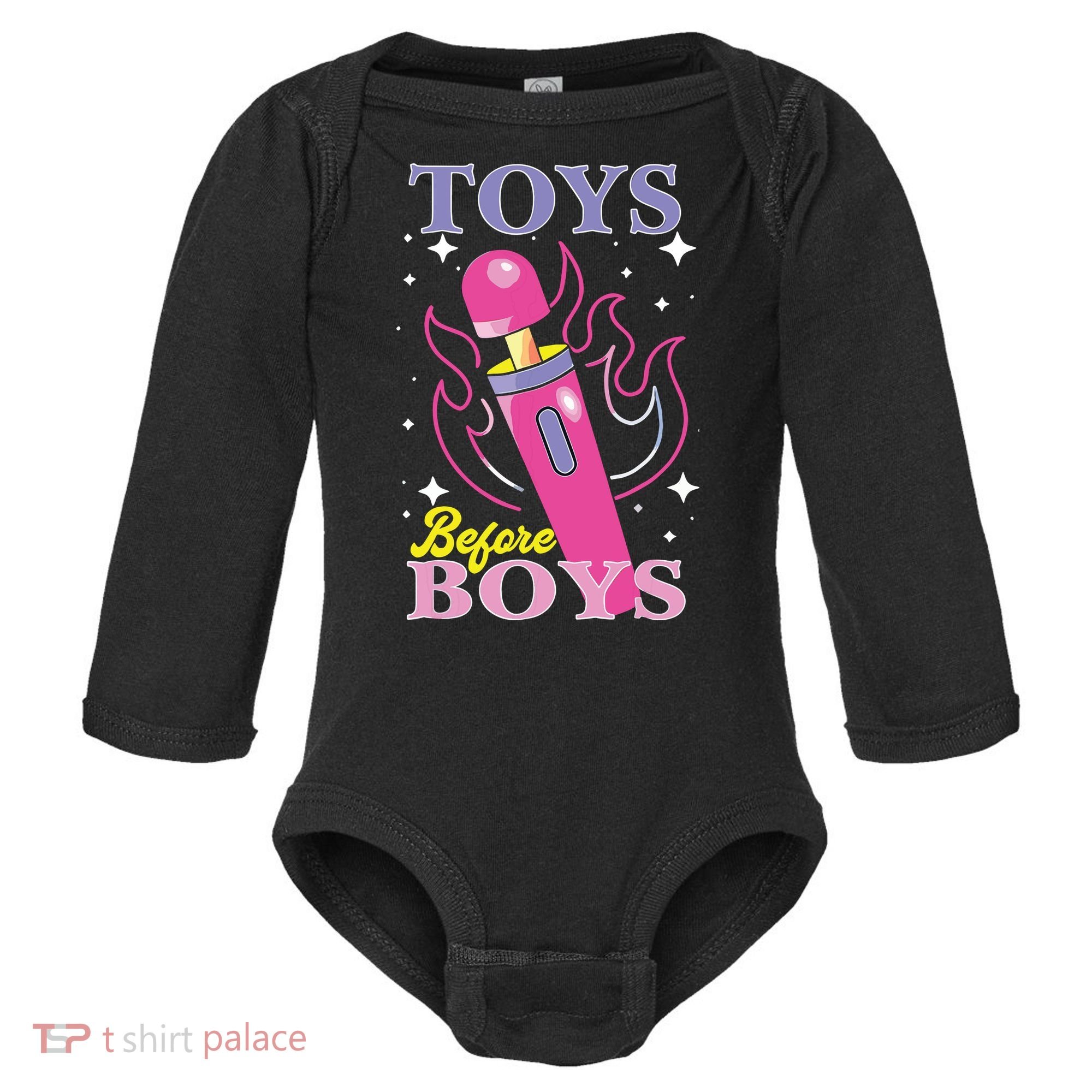 Toys Before Boy Baby Long Sleeve Bodysuit