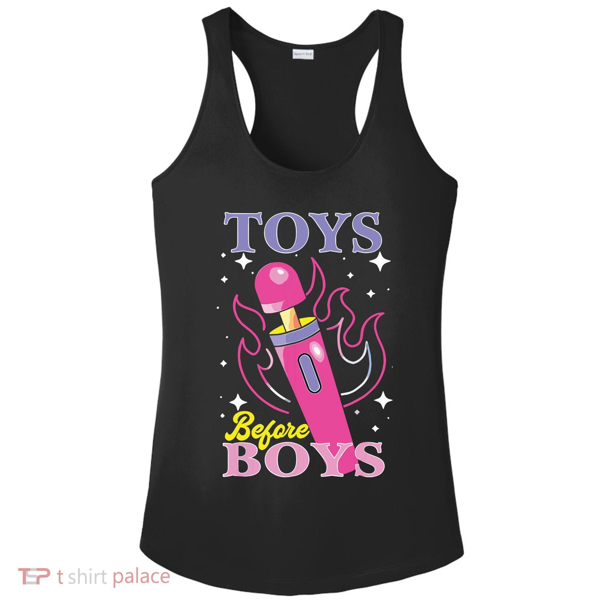 Toys Before Boy Ladies PosiCharge Competitor Racerback Tank