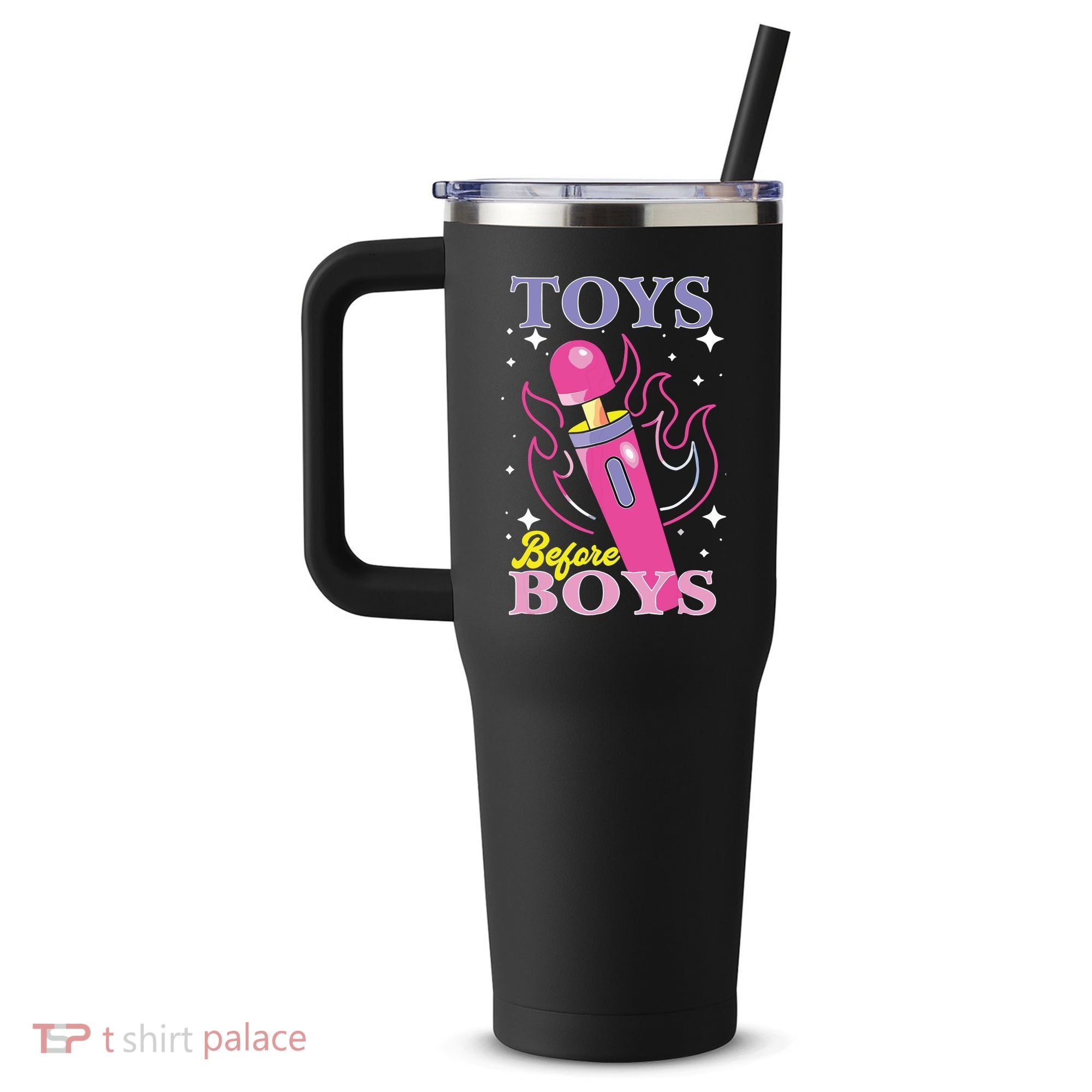 Toys Before Boy 40oz Vacuum Insulated Stainless Steel Travel Tumbler