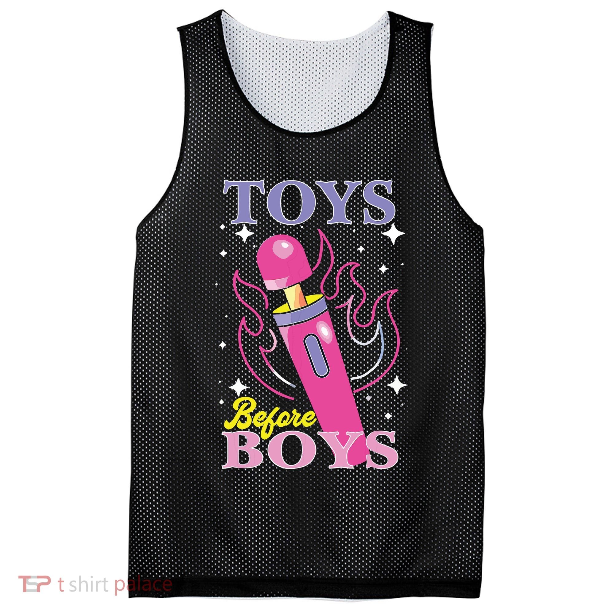 Toys Before Boy Mesh Reversible Basketball Jersey Tank