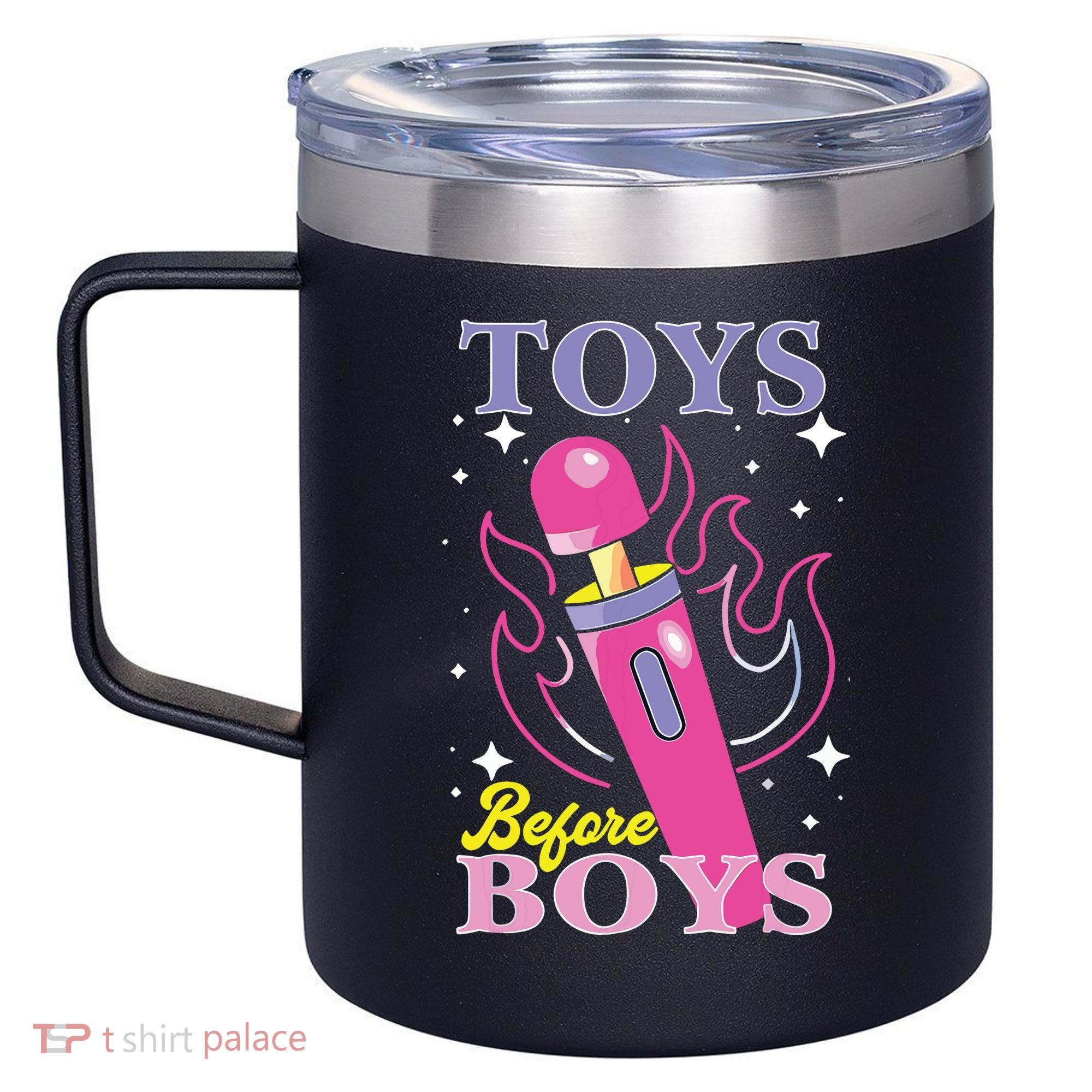 Toys Before Boy 12oz Stainless Steel Coffee Mug