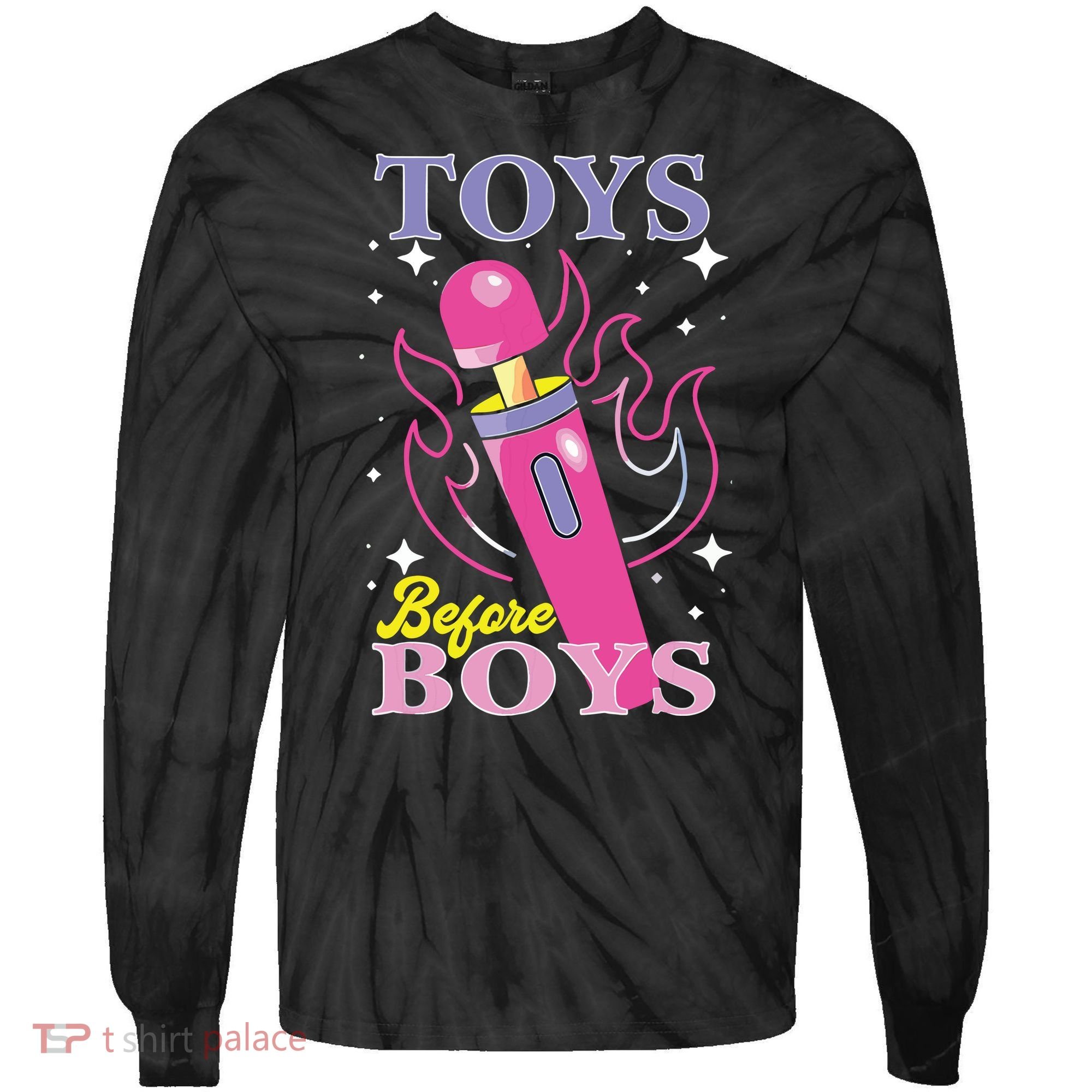 Toys Before Boy Tie-Dye Long Sleeve Shirt