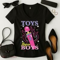 Toys Before Boy Women's V-Neck T-Shirt thumb 2