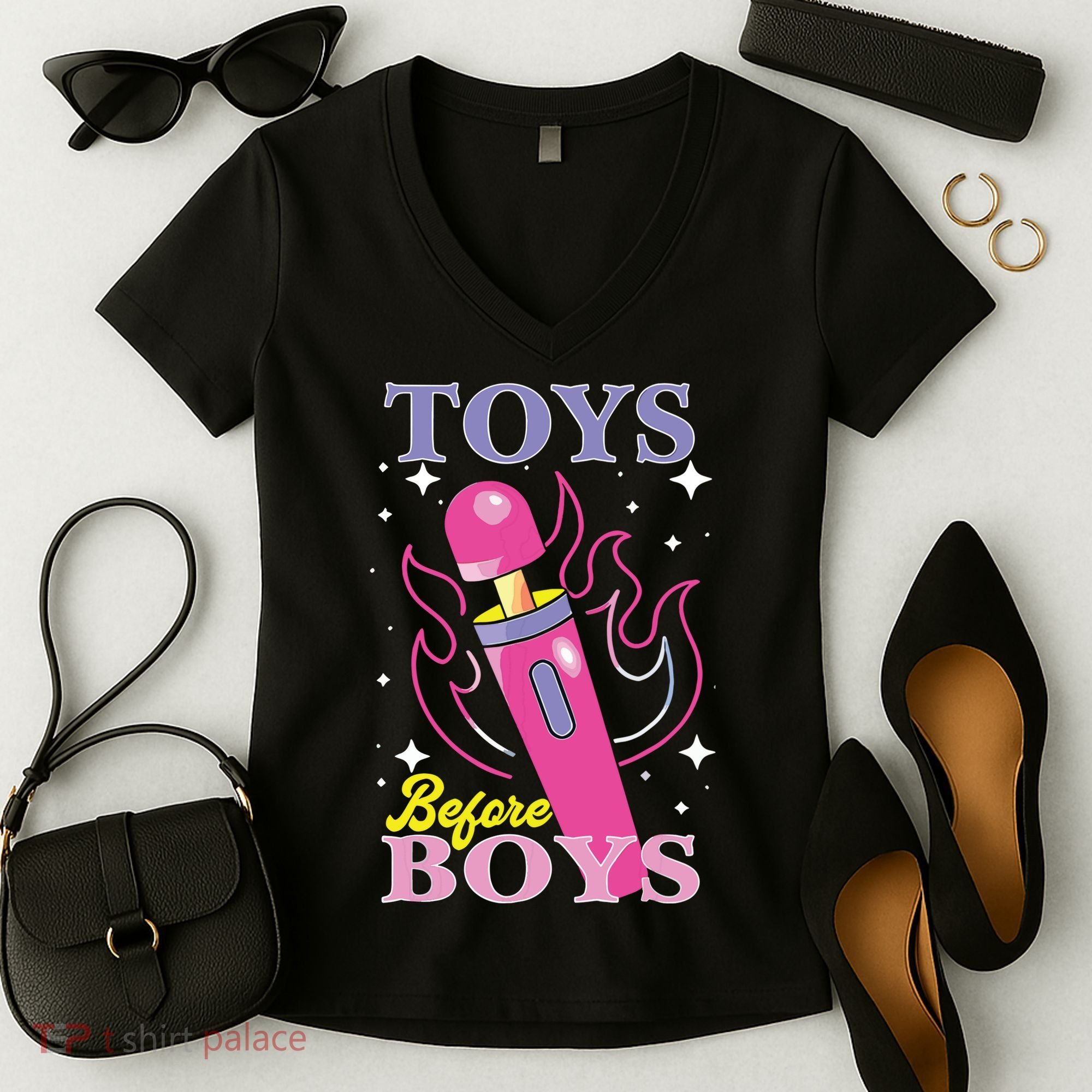 Toys Before Boy Women's V-Neck T-Shirt