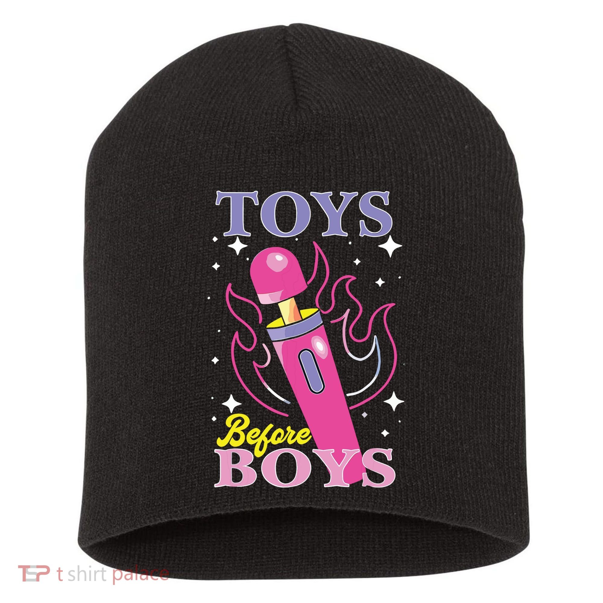 Toys Before Boy Short Acrylic Beanie