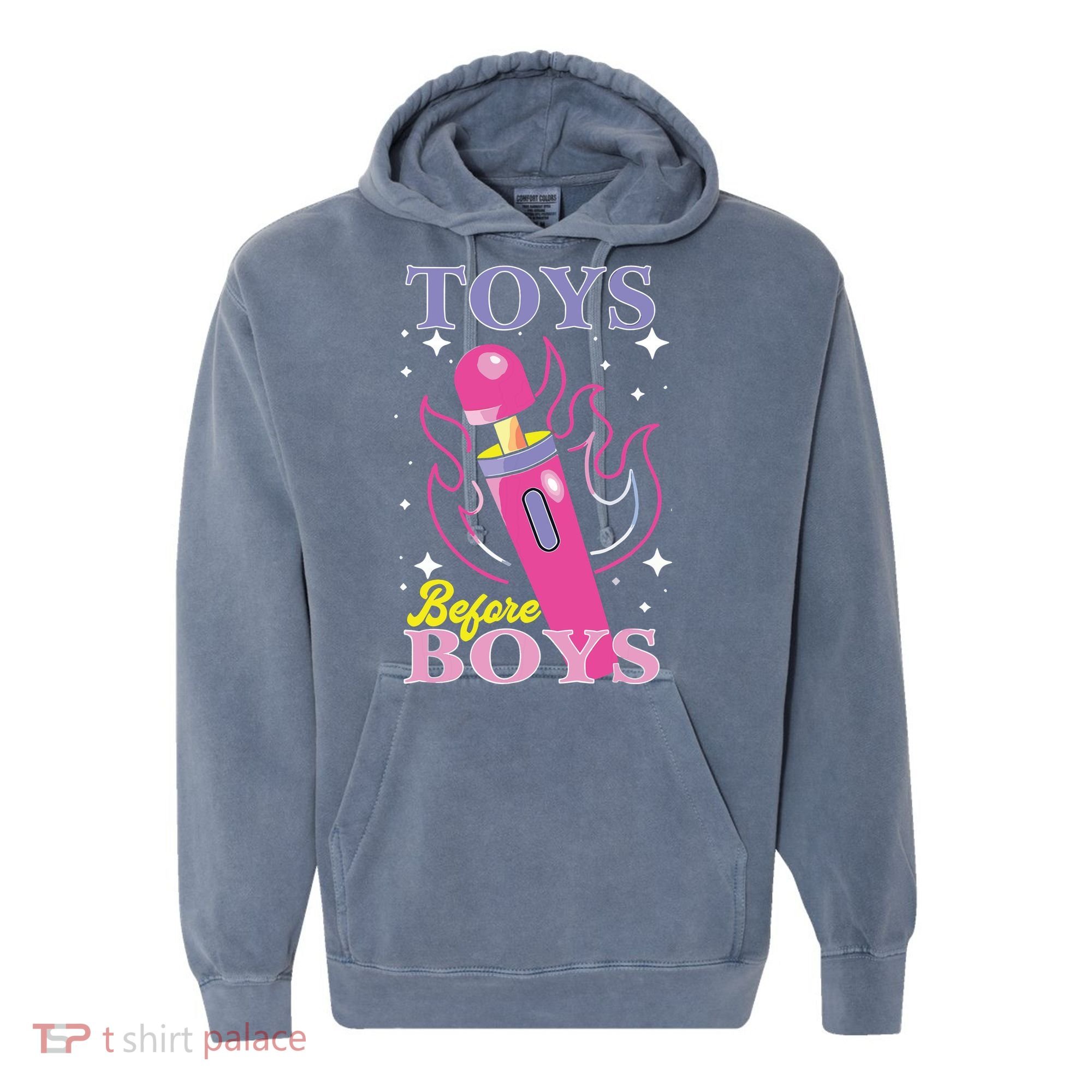 Toys Before Boy Comfort Colors Garment-Dyed Hooded Sweatshirt