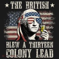 The British Blew A 13 Colony Lead 4th Of July Mousepad thumb 1