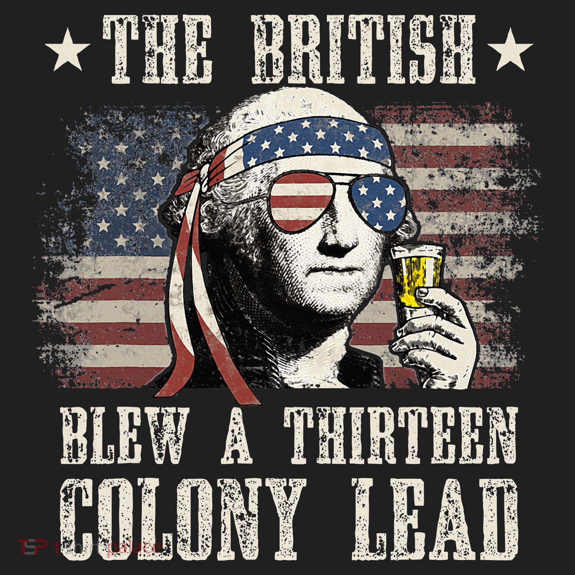 The British Blew A 13 Colony Lead 4th Of July Hat