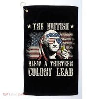 The British Blew A 13 Colony Lead 4th Of July Golf Towel thumb 0