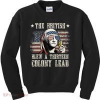 The British Blew A 13 Colony Lead 4th Of July Kids Sweatshirt thumb 0