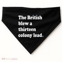 The British Blew A Thirteen Colony Lead USA-Made Doggie Bandana thumb 0