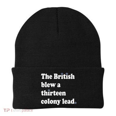The British Blew A Thirteen Colony Lead Beanie