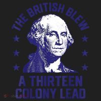 The British Blew A 13 Colony Lead Retro Us George Washington Women's Sweatshirt thumb 2
