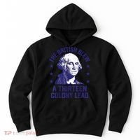 The British Blew A 13 Colony Lead Retro Us George Washington Hoodie thumb 0