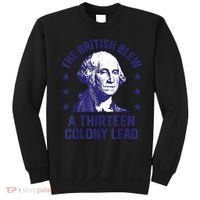 The British Blew A 13 Colony Lead Retro Us George Washington Sweatshirt thumb 0