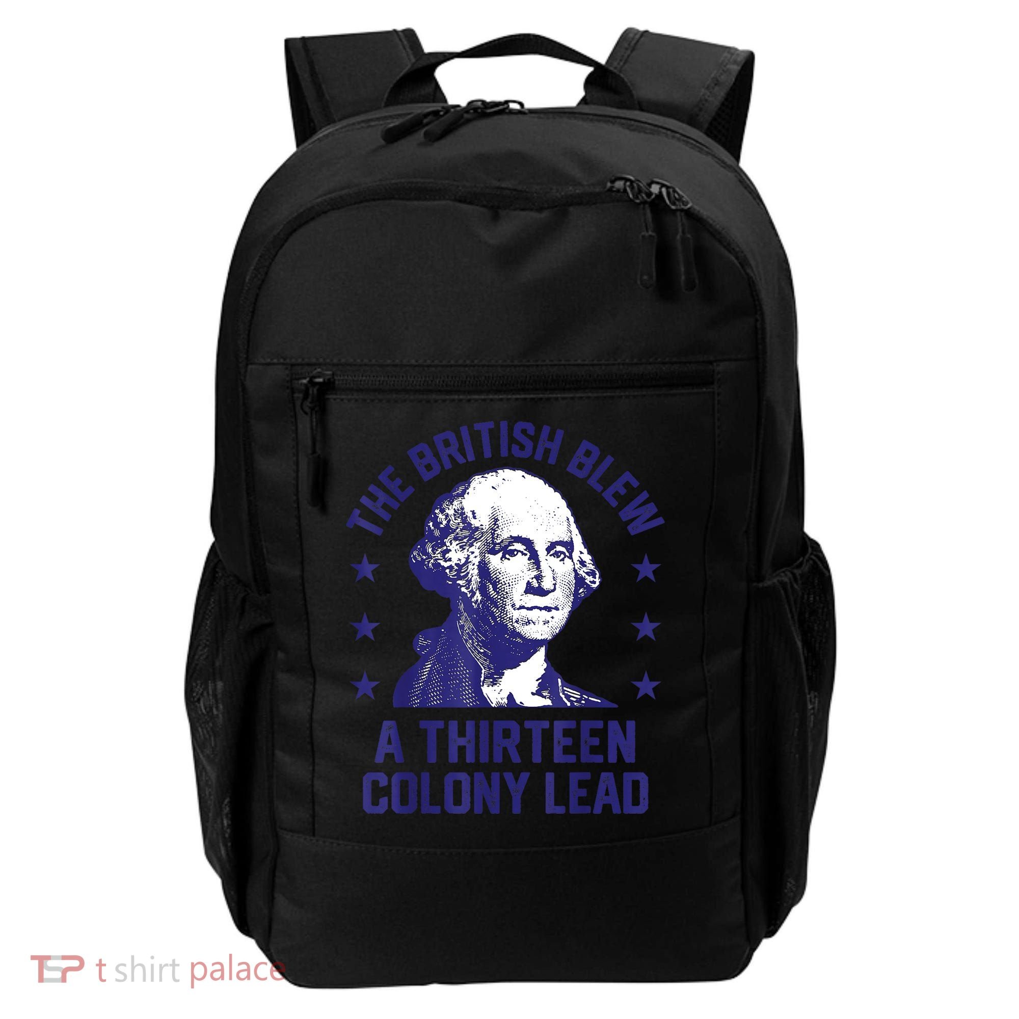 The British Blew A 13 Colony Lead Retro Us George Washington Backpack
