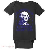 The British Blew A 13 Colony Lead Retro Us George Washington Baby Bodysuit thumb 0