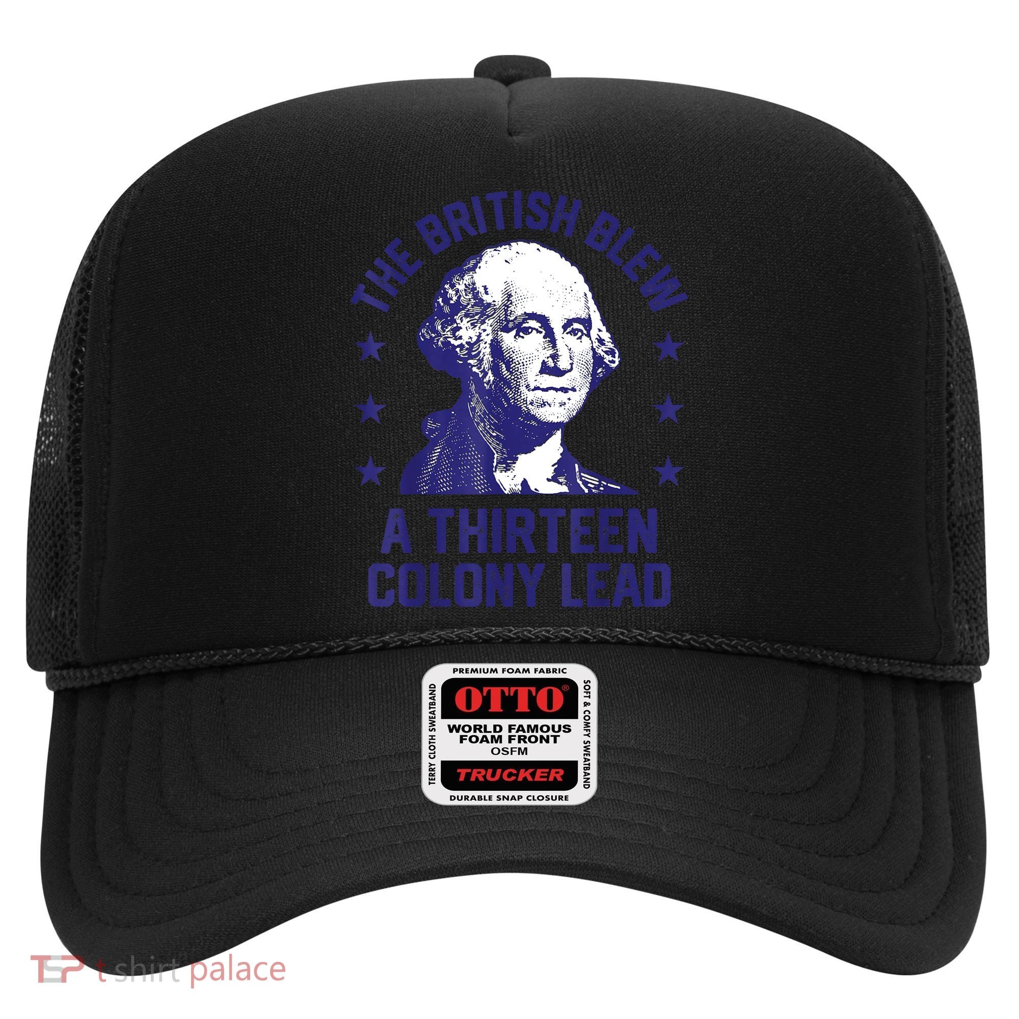 The British Blew A 13 Colony Lead Retro Us George Washington Hat