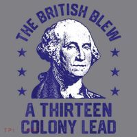The British Blew A 13 Colony Lead Retro Us George Washington Women's T-Shirt thumb 6