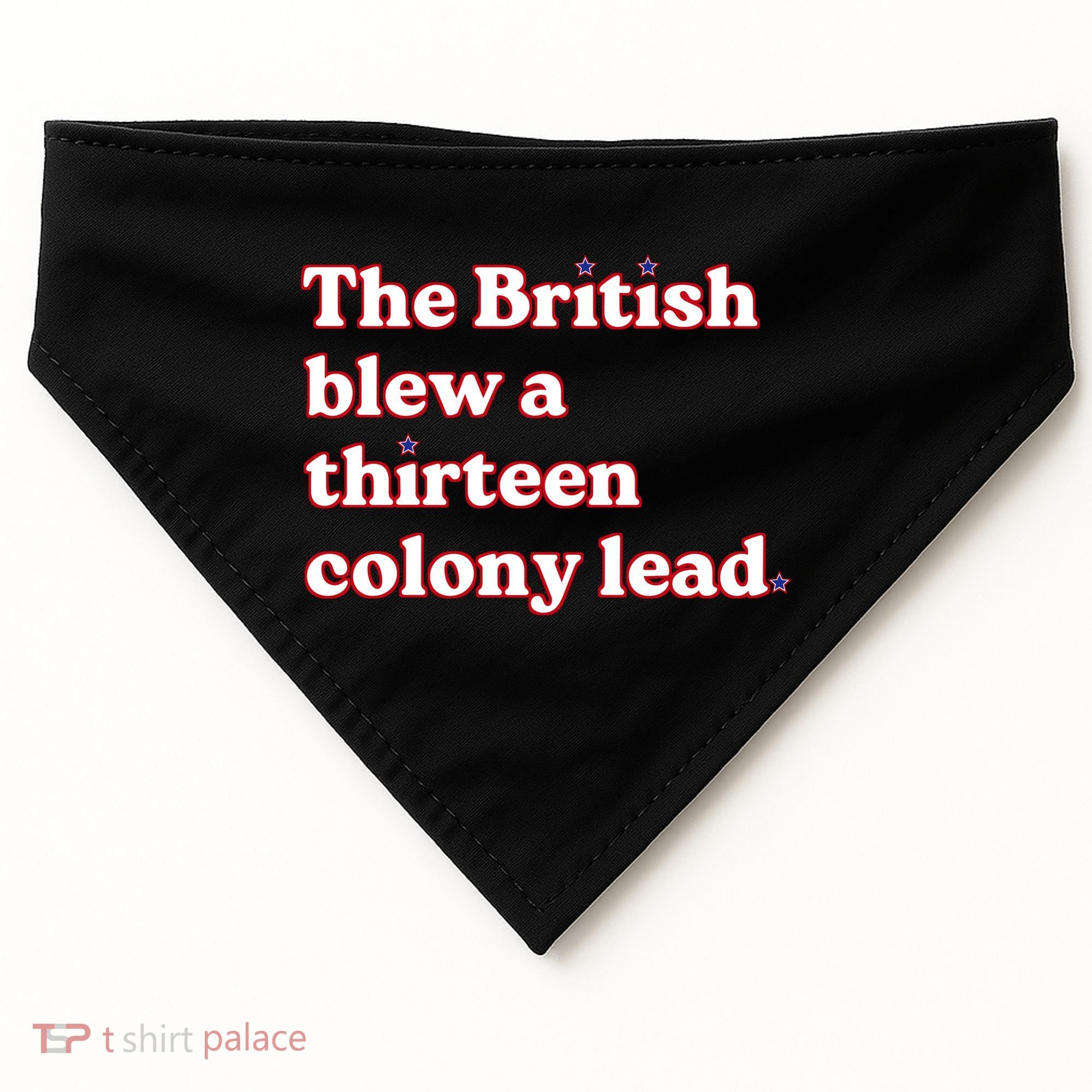 The British Blew A Thirteen Colony Lead USA-Made Doggie Bandana