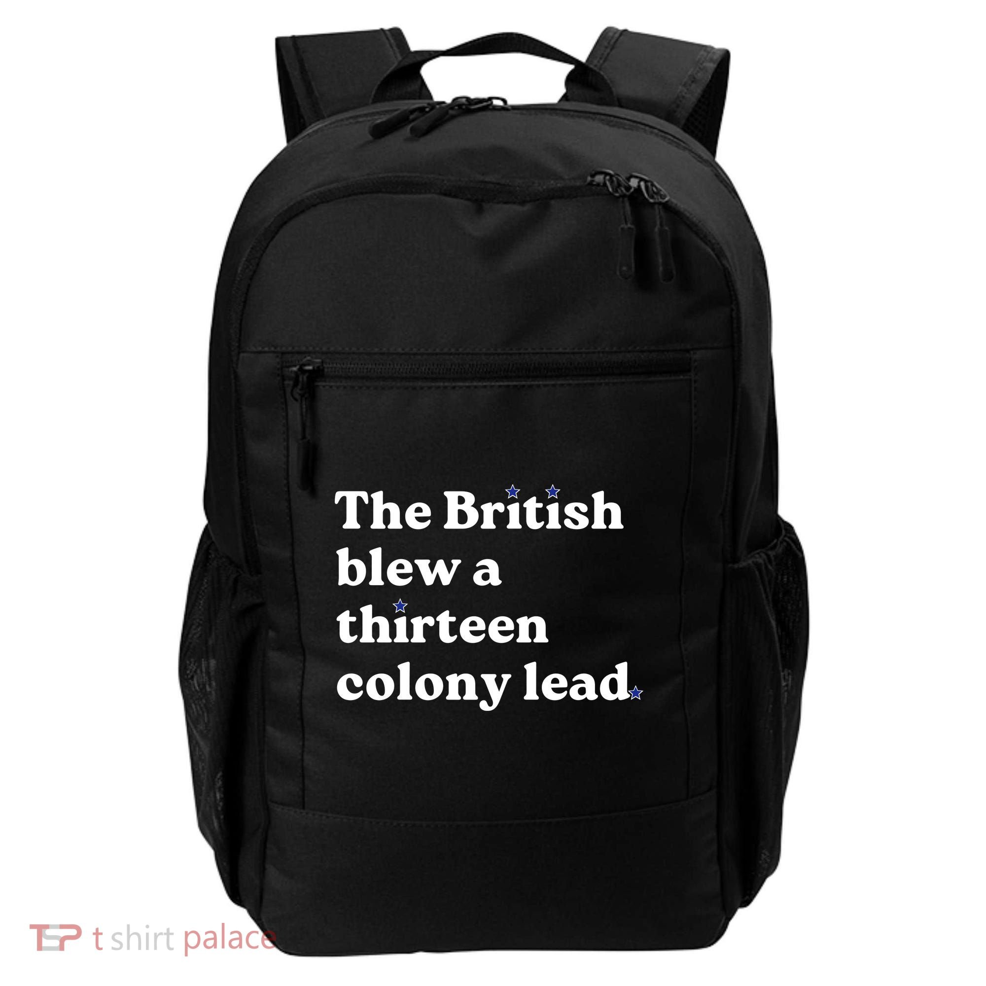 The British Blew A Thirteen Colony Lead Backpack